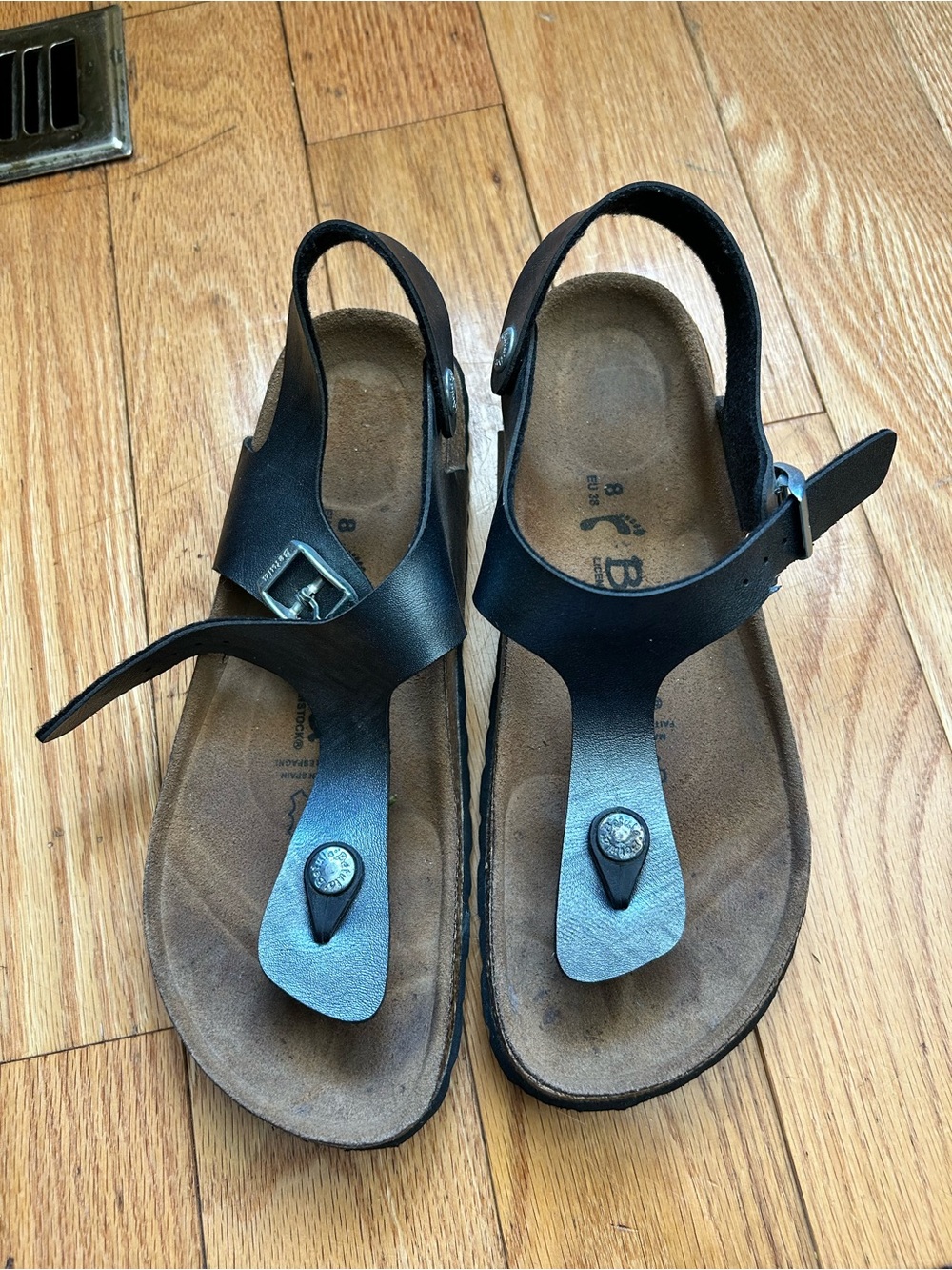 Birkenstock Betula Sandals Pewter- size 8 eur 38